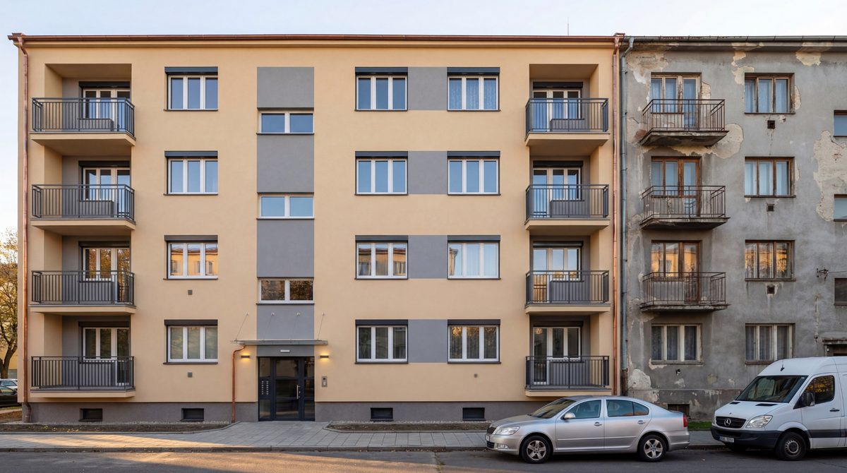 Fasáda bytový dům Jablonec